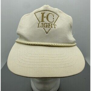 Vintage IC Light Beer Snapback Trucker Rope Hat OSFA Cap KC Hat